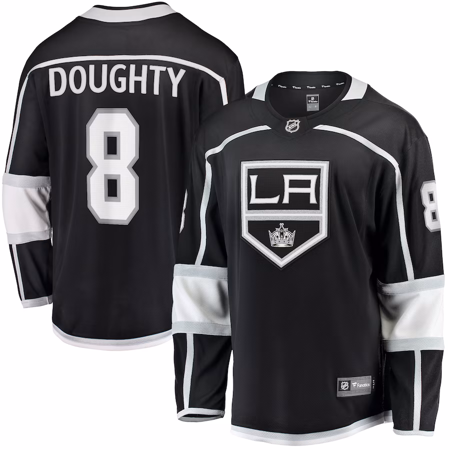 Men's Los Angeles Kings Drew Doughty Fanatics Black Home Breakaway Jersey - Jersey