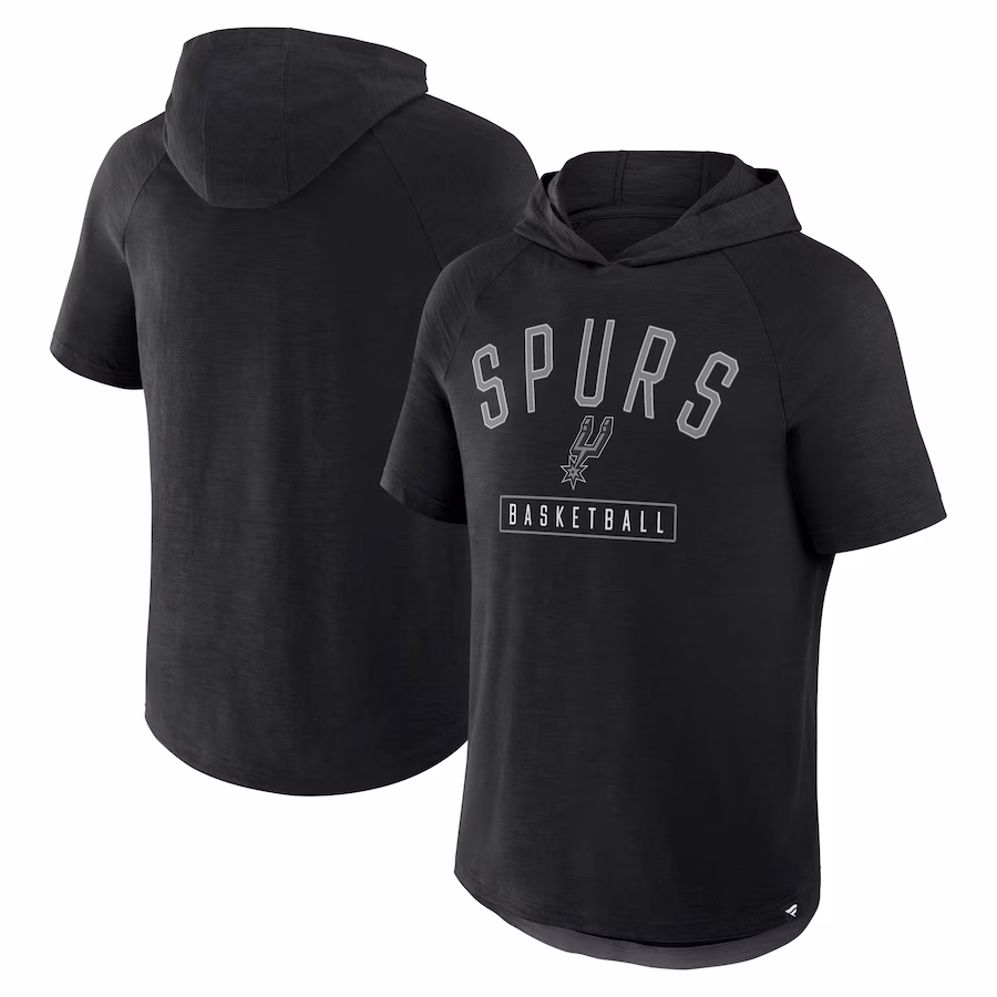 Men's San Antonio Spurs Fanatics Black Pass Legend Hooded T-Shirt - Jersey
