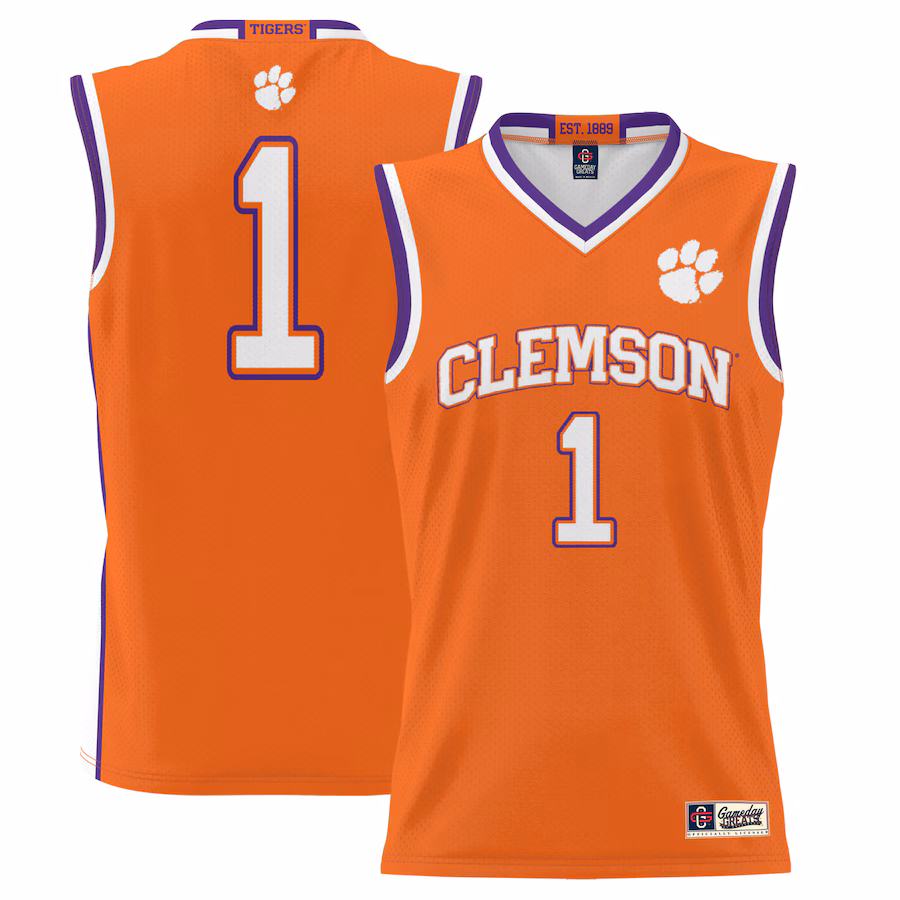 Youth GameDay Greats #1 Orange Clemson Tigers Lightweight Basketball Jersey - Jersey