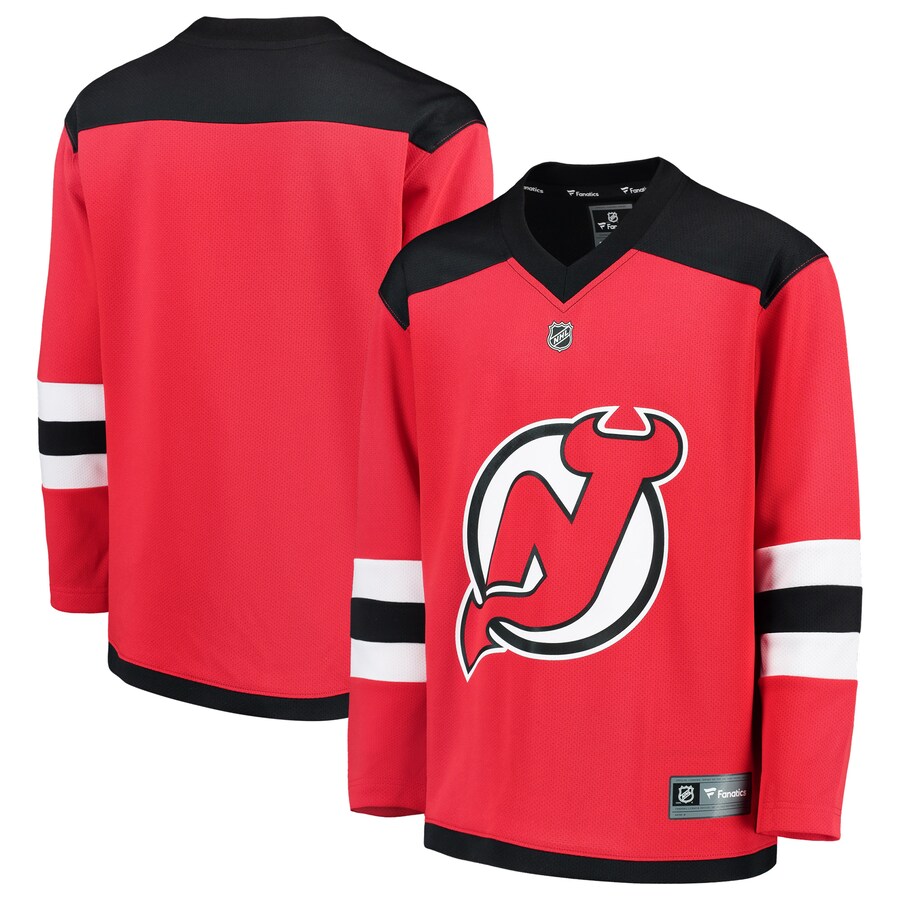 Youth New Jersey Devils Fanatics Branded Red Home Replica Blank Jersey - Jersey