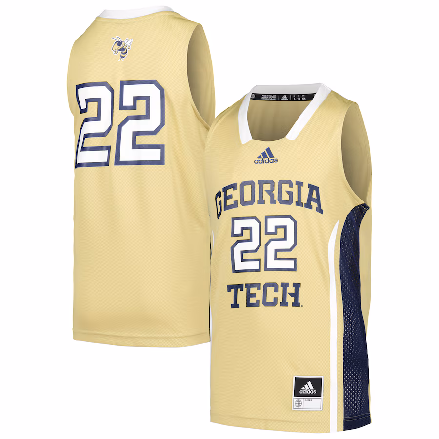 Youth adidas #22 Gold Georgia Tech Yellow Jackets Swingman Jersey - Jersey