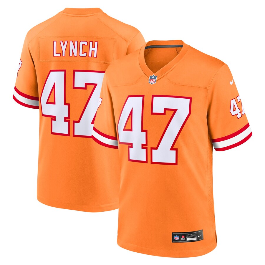 Youth Tampa Bay Buccaneers John Lynch Nike Orange Retired Player Game Jersey - Jersey