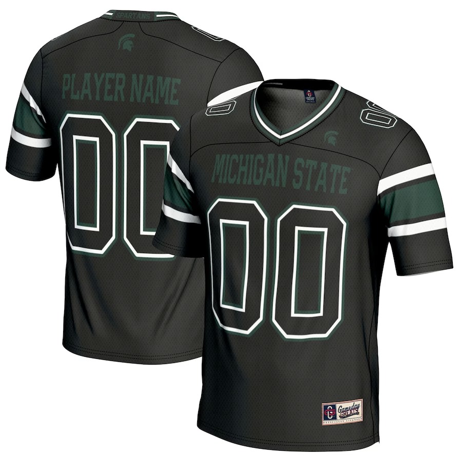 Michigan State Spartans GameDay Greats NIL Pick-A-Player Football Jersey - Black - Jersey