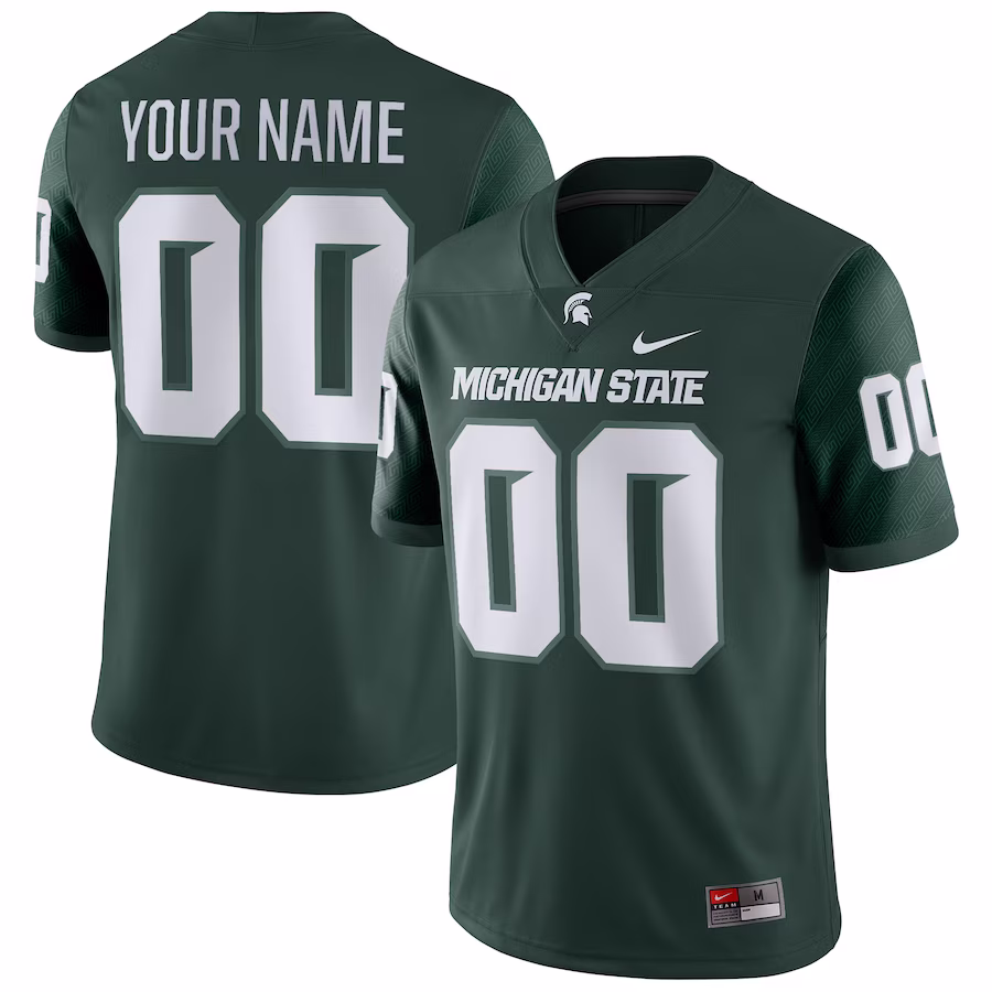 Michigan State Spartans Nike Game Custom Jersey - Green - Jersey