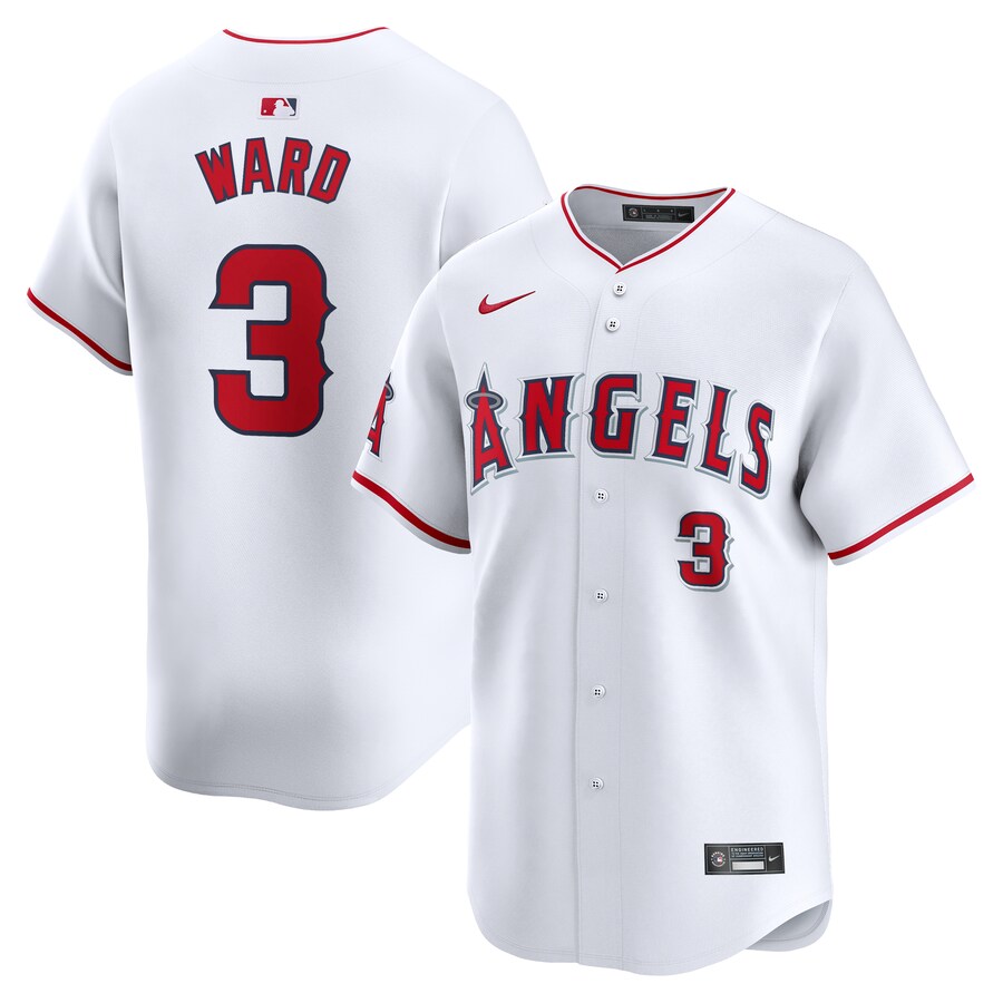 Men's Los Angeles Angels Taylor Ward Nike White Home Limited Player Jersey - Jersey