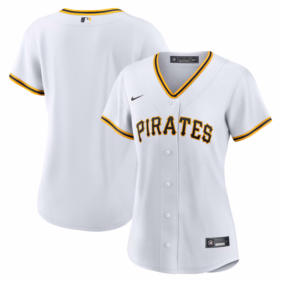 Women's Pittsburgh Pirates Nike White Home Replica Team Jersey - Jersey