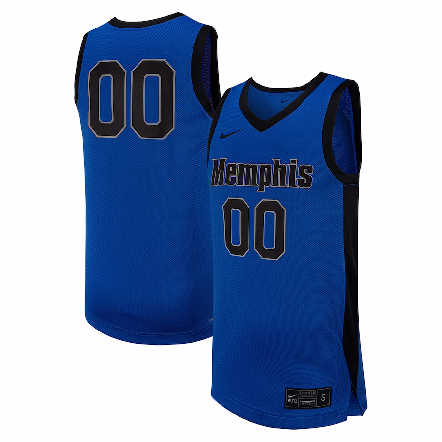 #0 Memphis Tigers Nike Replica Basketball Jersey - Royal - Jersey