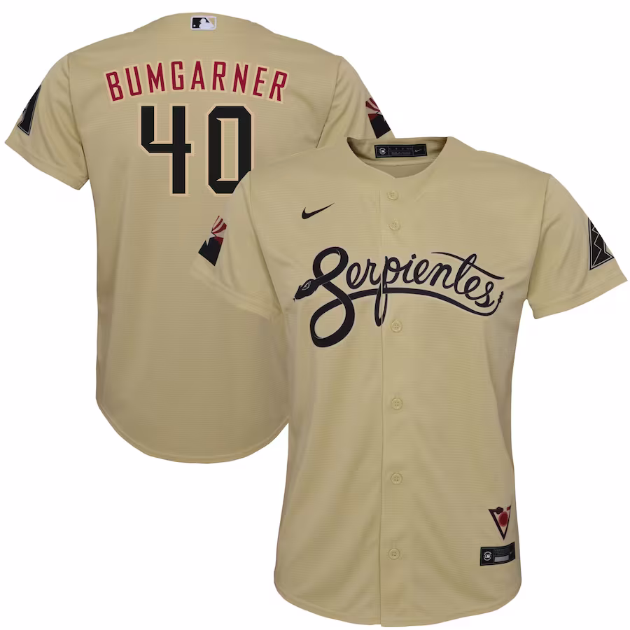 Youth Arizona Diamondbacks Madison Bumgarner Nike Sand City Connect Replica Player Jersey - Jersey