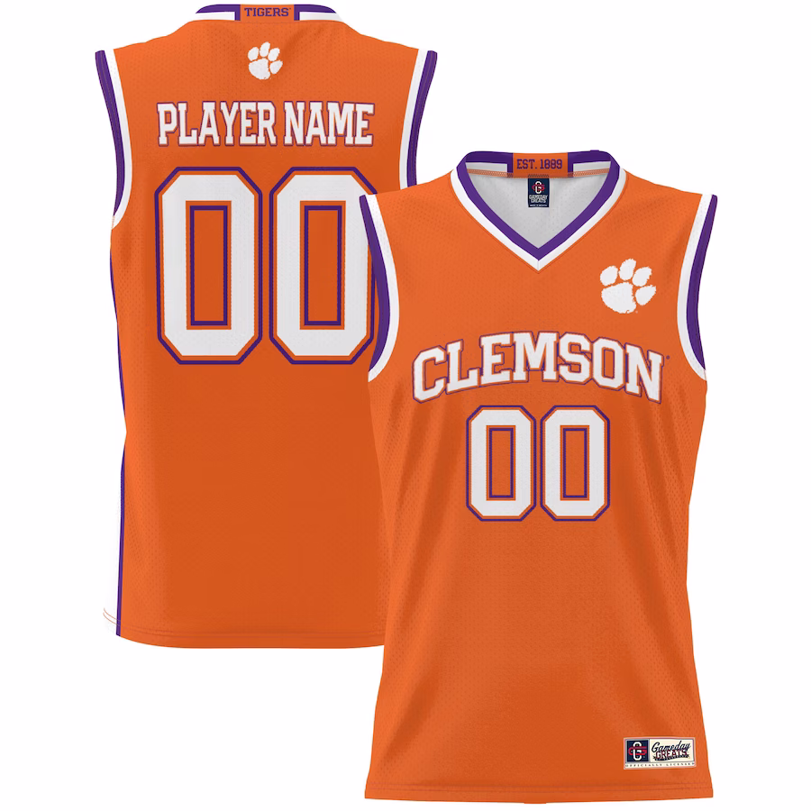 Clemson Tigers GameDay Greats Unisex  Lightweight NIL Pick-A-Player Basketball Jersey - Orange - Jersey