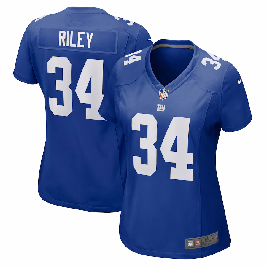 Women's New York Giants Elijah Riley Nike Royal Game Jersey - Jersey