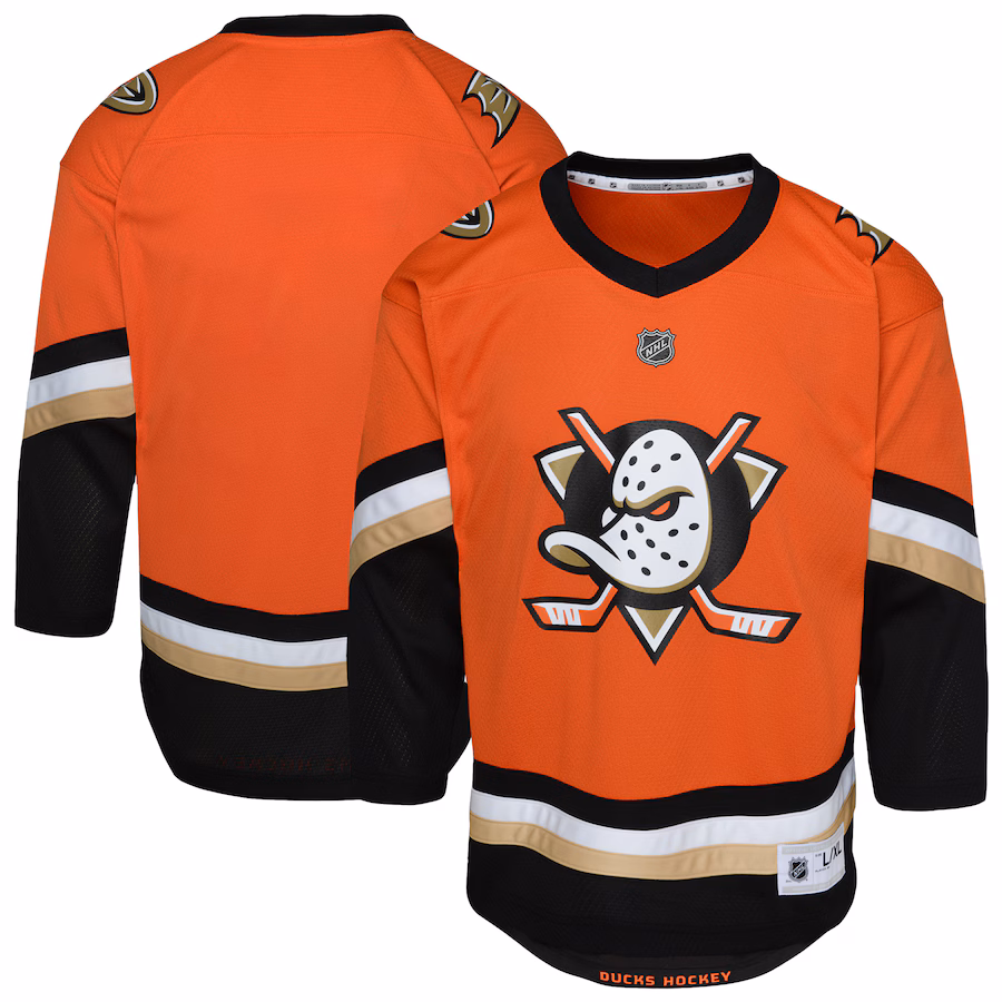 Youth Anaheim Ducks Orange Home Replica Jersey - Jersey