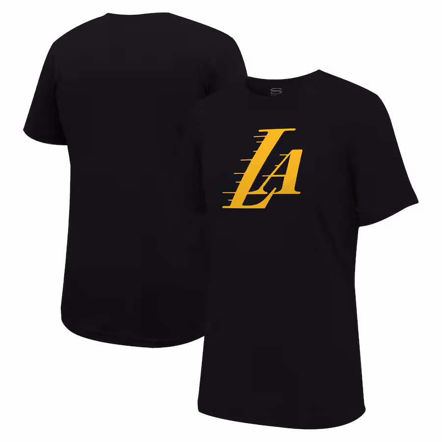 Unisex Los Angeles Lakers Stadium Essentials Black Primary Logo T-Shirt - Jersey