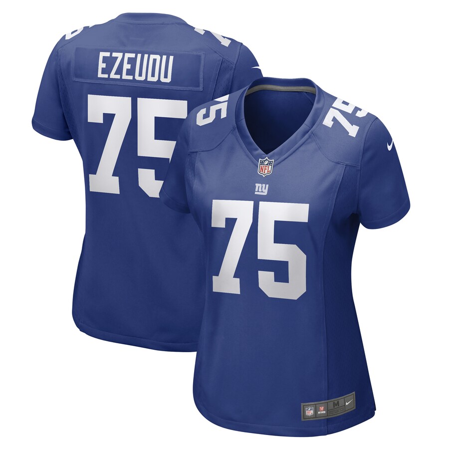 Women's New York Giants Joshua Ezeudu Nike Royal Game Player Jersey - Jersey