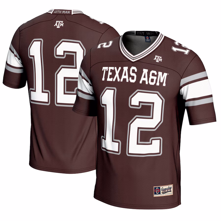 Youth GameDay Greats #12 Maroon Texas A&M Aggies Football Lightweight Fashion Jersey - Jersey