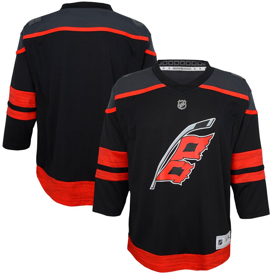 Youth Carolina Hurricanes  Black Home Replica Jersey - Jersey