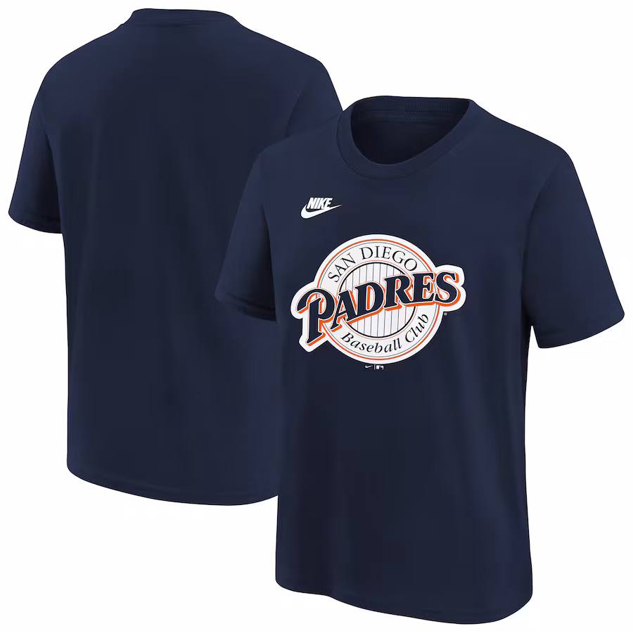 Youth San Diego Padres Nike Navy Team Logo T-Shirt - Jersey