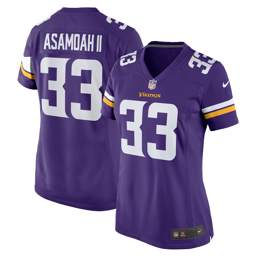 Women's Minnesota Vikings Brian Asamoah Nike Purple Player Game Jersey - Jersey