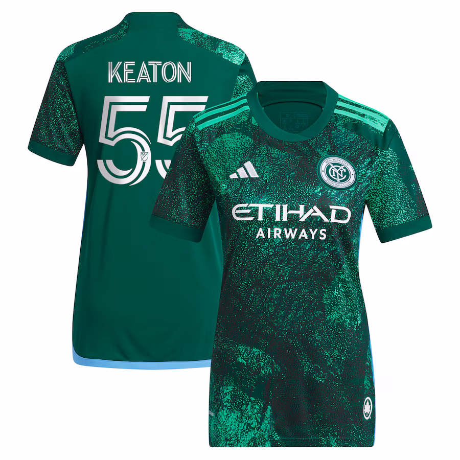 Women's New York City FC Keaton Parks adidas Green 2023 The Parks Replica Player Jersey - Jersey