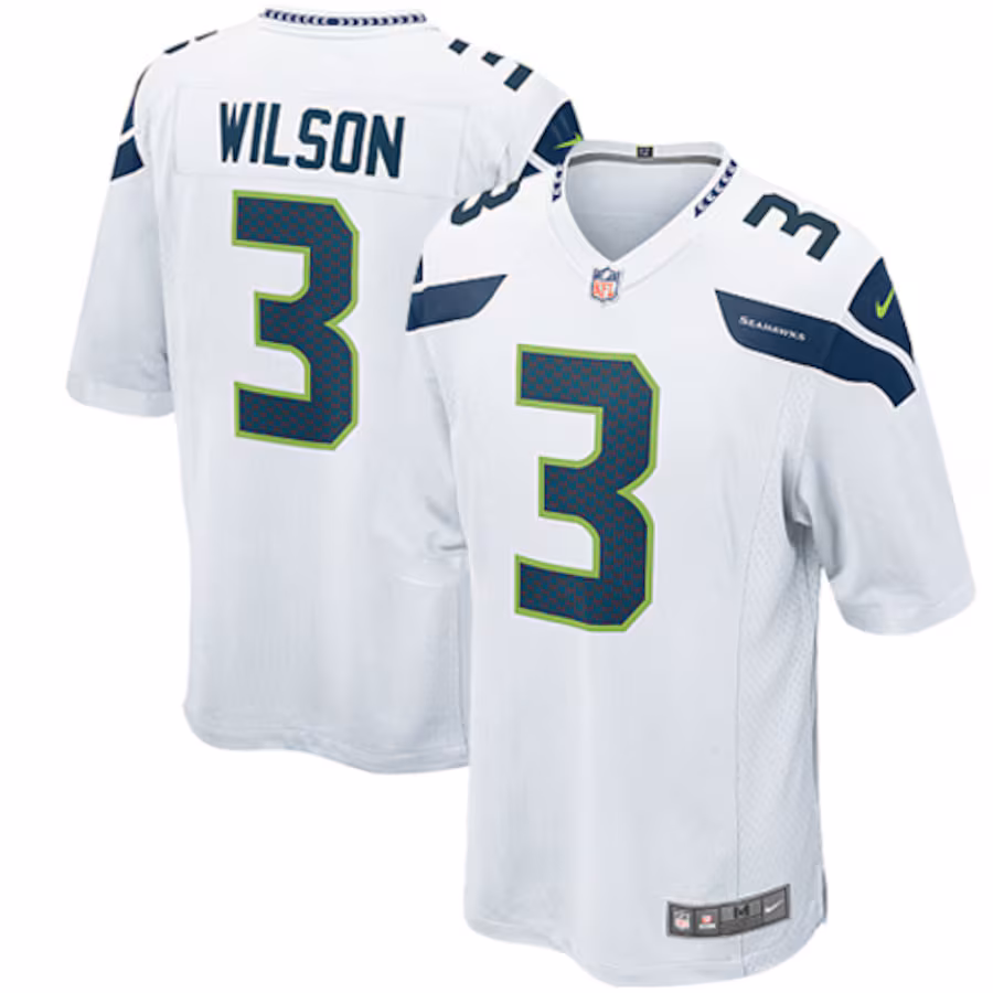 Youth Seattle Seahawks Russell Wilson Nike White Game Jersey - Jersey