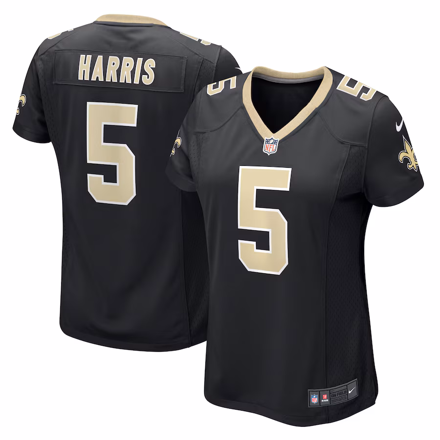 Women's New Orleans Saints Will Harris Nike Black Game Jersey - Jersey