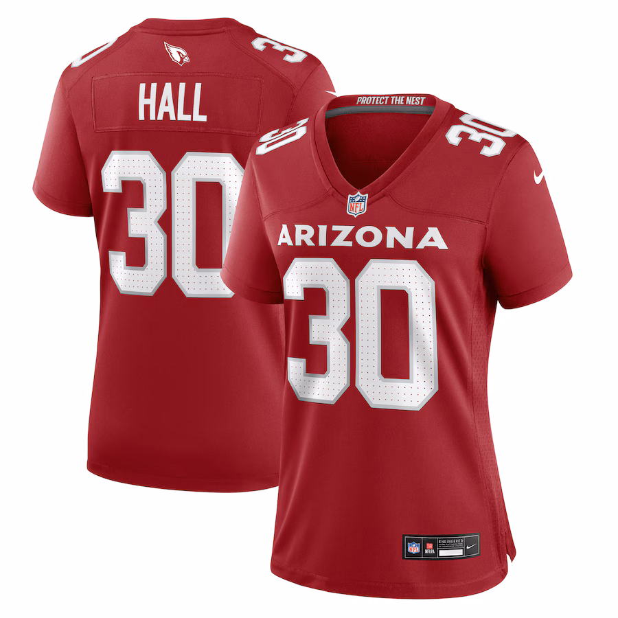 Women's Arizona Cardinals Darren Hall Nike Cardinal Game Jersey - Jersey