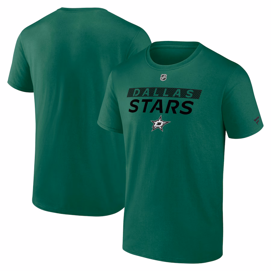 Men's Dallas Stars Fanatics Kelly Green Authentic Pro Core Primary T-Shirt - Jersey