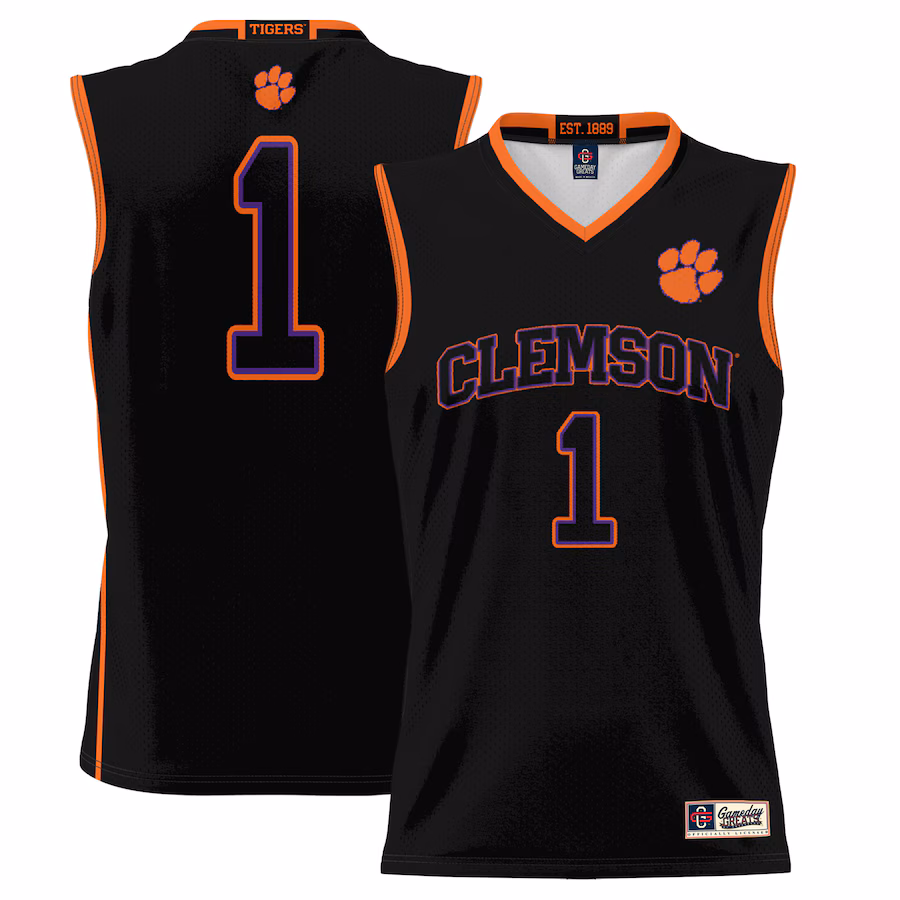 Youth GameDay Greats #1 Black Clemson Tigers Lightweight Basketball Jersey - Jersey