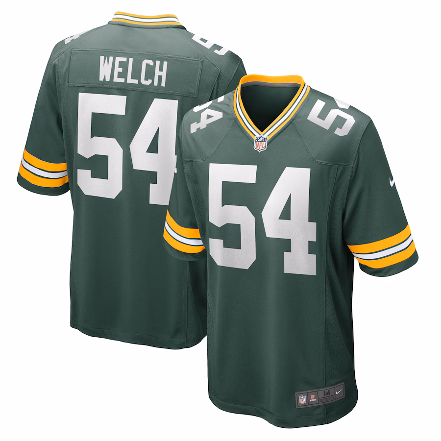 Men's Green Bay Packers Kristian Welch Nike  Green Team Game Jersey - Jersey