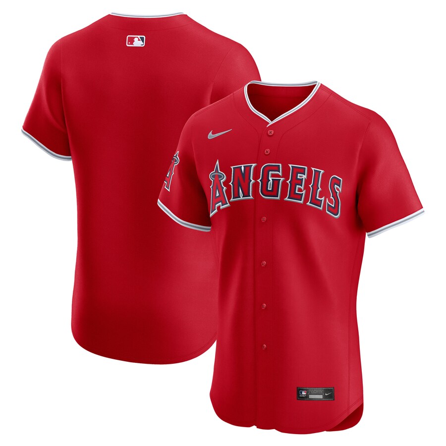 Men's Los Angeles Angels Nike Red Alternate Elite Jersey - Jersey