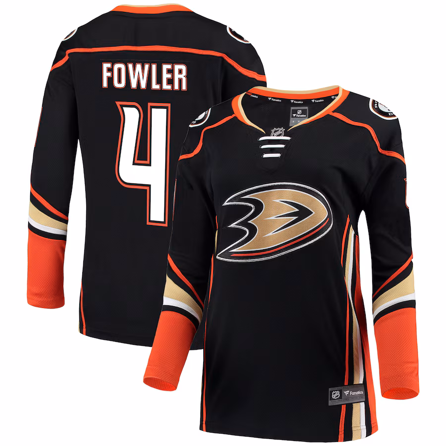 Women's Anaheim Ducks Cam Fowler Fanatics Black Breakaway Jersey - Jersey