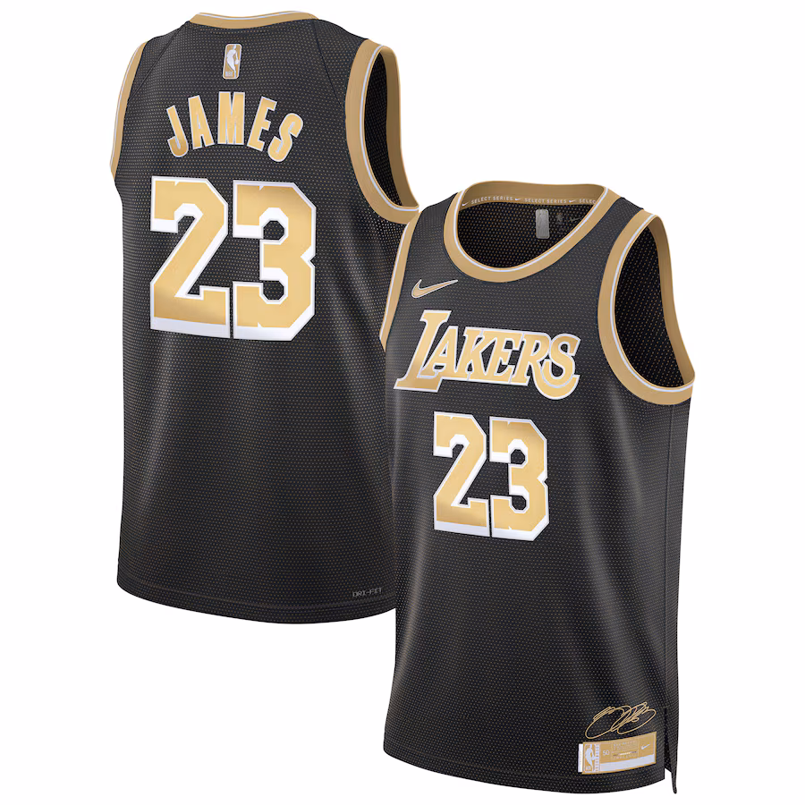 Unisex Los Angeles Lakers LeBron James Nike Black  Select Series Swingman Jersey - Jersey
