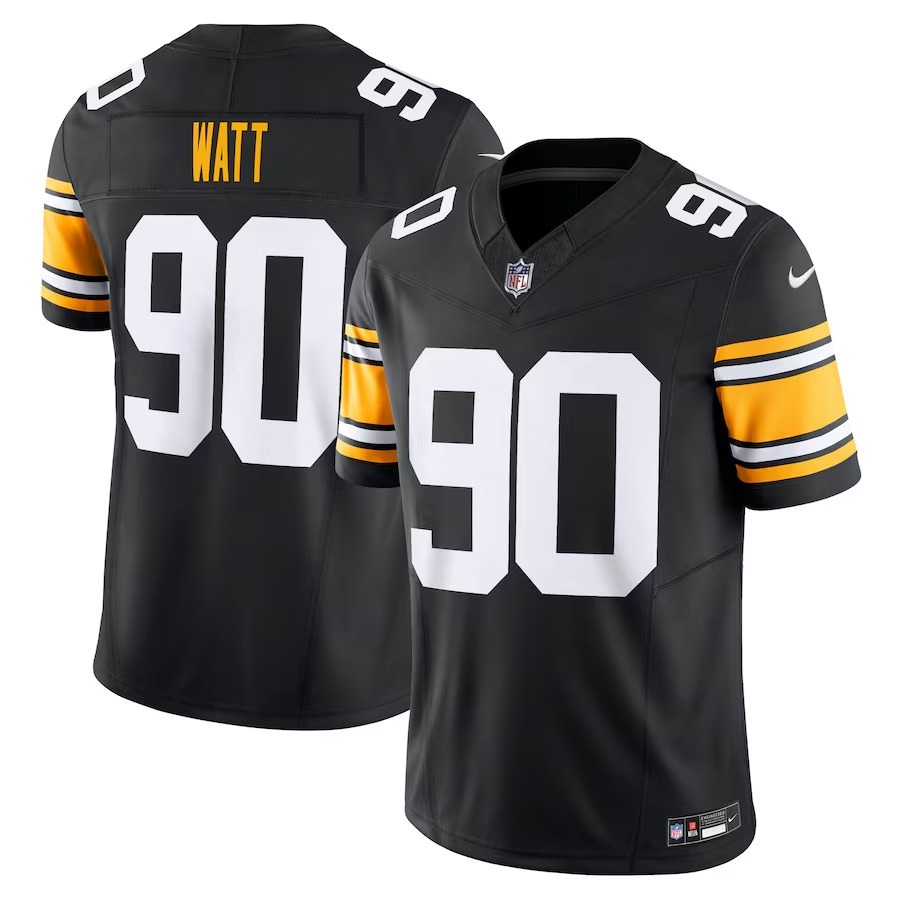 Men's Pittsburgh Steelers T.J. Watt Nike Black Vapor F.U.S.E. Limited Jersey - Jersey