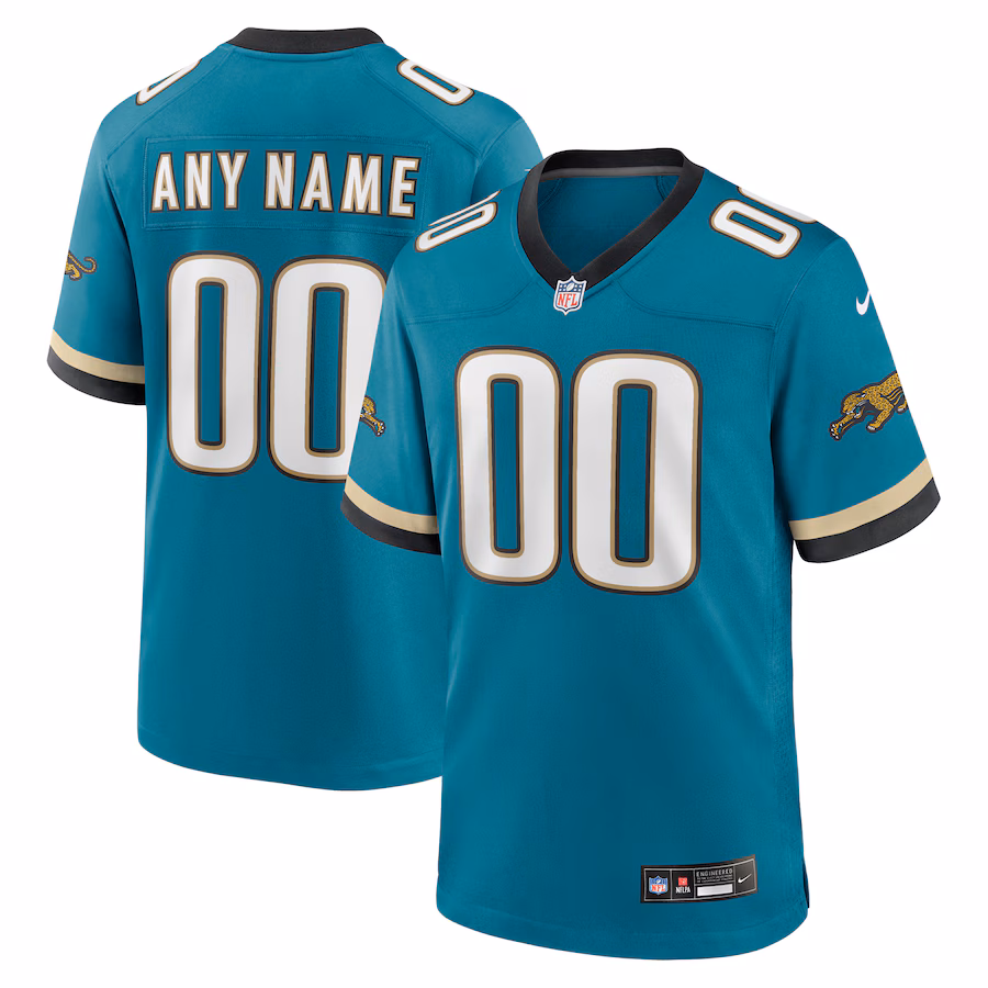 Men's Jacksonville Jaguars Nike Teal Prowler Throwback Custom Game Jersey - Jersey