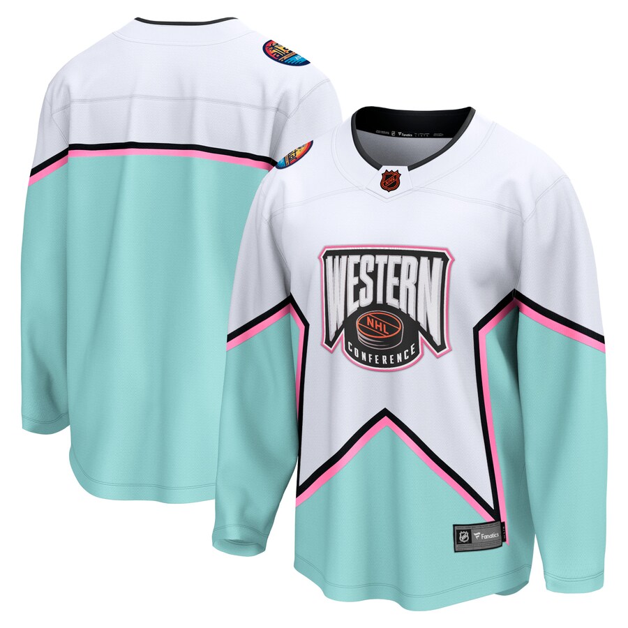 Men's Fanatics Branded White 2023 NHL All-Star Game Western Conference Breakaway Jersey - Jersey