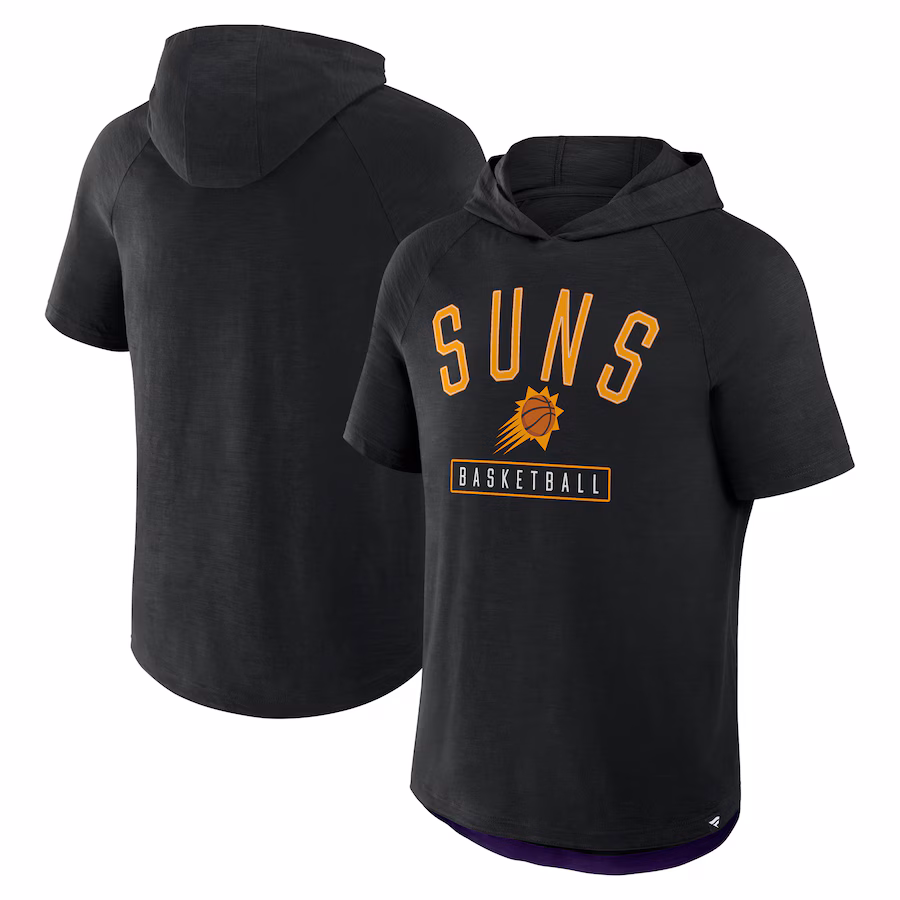 Men's Phoenix Suns Fanatics Black Pass Legend Hooded T-Shirt - Jersey