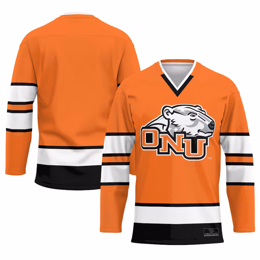 Youth ProSphere Orange Ohio Northern Polar Bears Hockey Jersey - Jersey