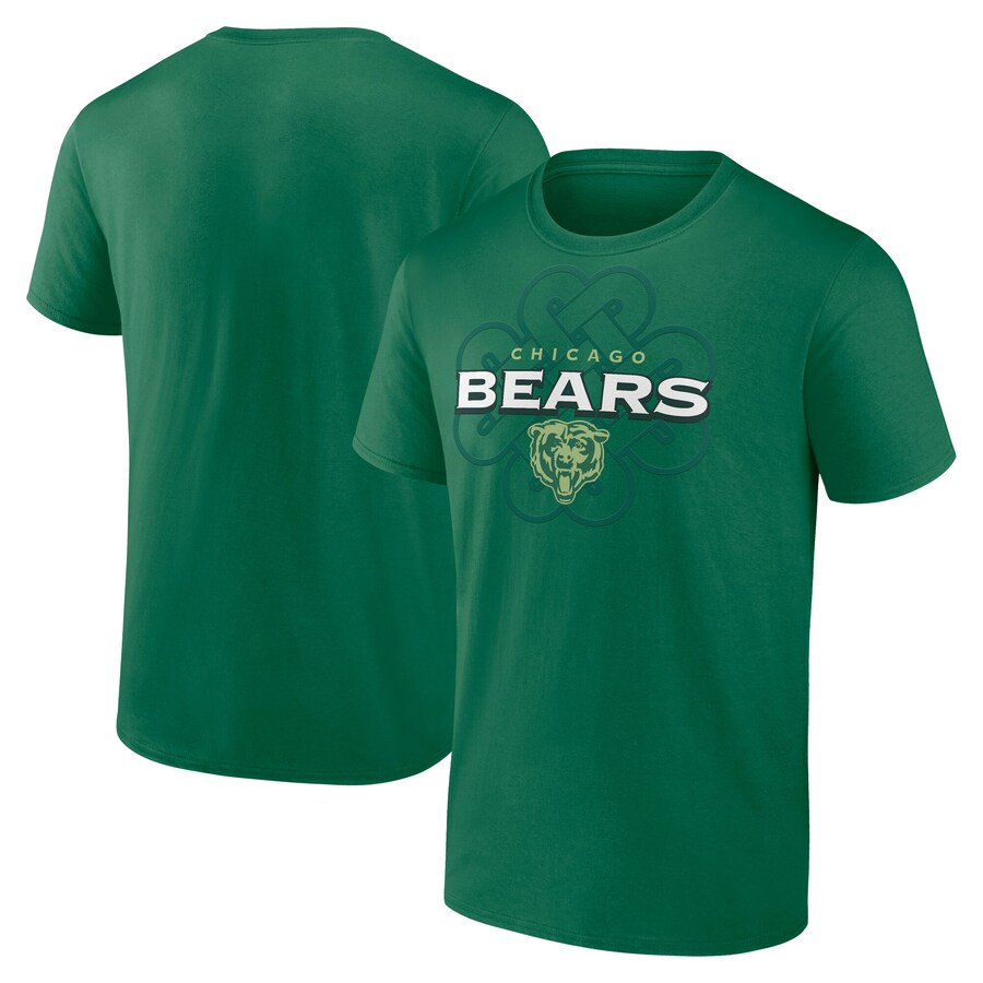 Men's Chicago Bears Fanatics Kelly Green Celtic Luck T-Shirt - Jersey