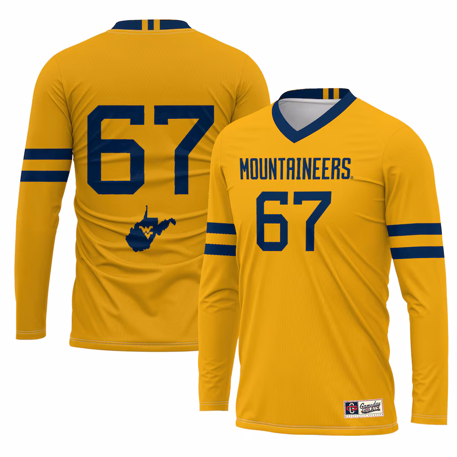 Unisex GameDay Greats #1 Gold West Virginia Mountaineers Lightweight Volleyball Jersey - Jersey