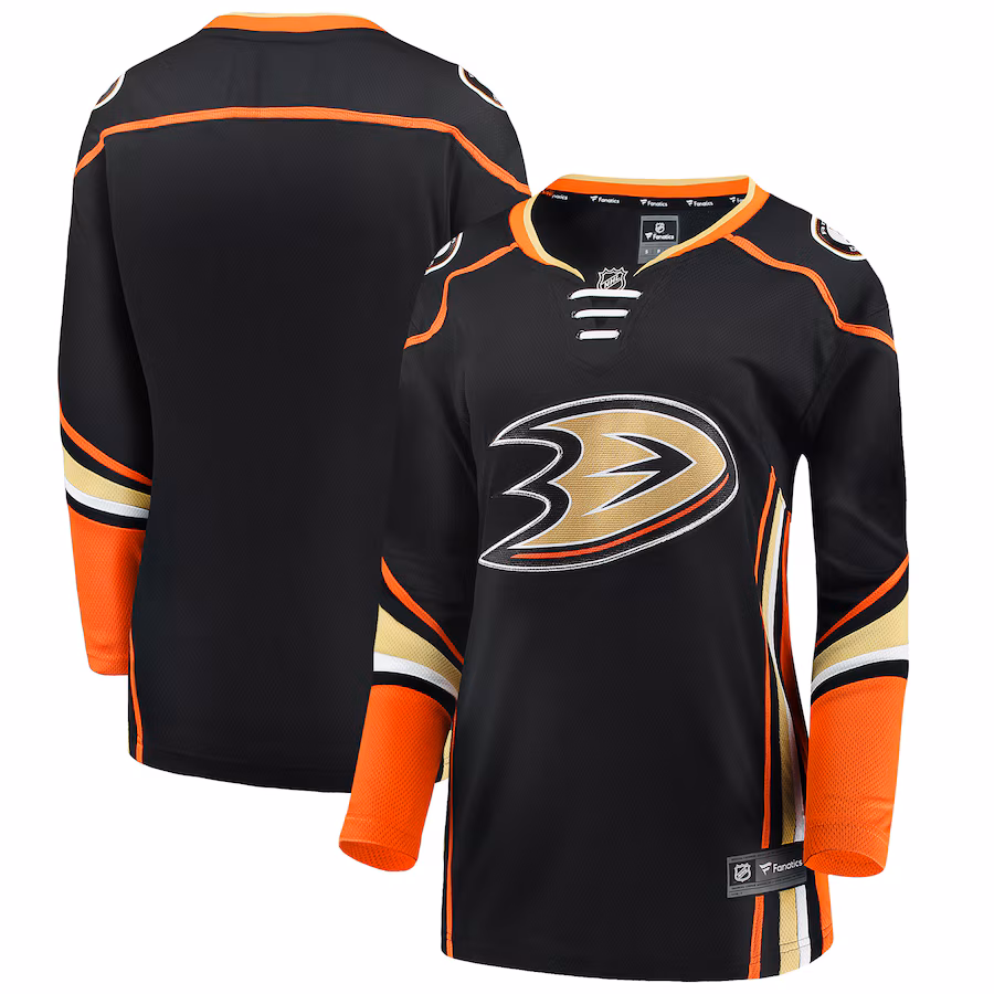 Women's Anaheim Ducks Fanatics Black Breakaway Home Jersey - Jersey