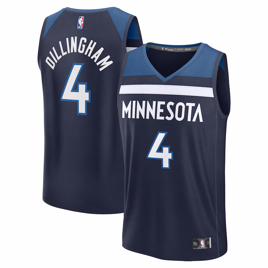 Youth Minnesota Timberwolves Rob Dillingham  Fanatics Navy 2024 NBA Draft Fast Break Player Jersey - Icon Edition - Jersey