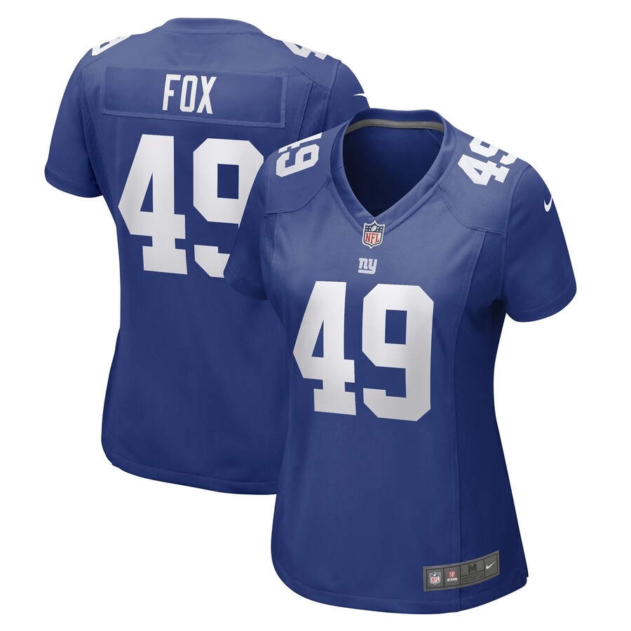 Women's New York Giants Tomon Fox Nike Royal Game Player Jersey - Jersey