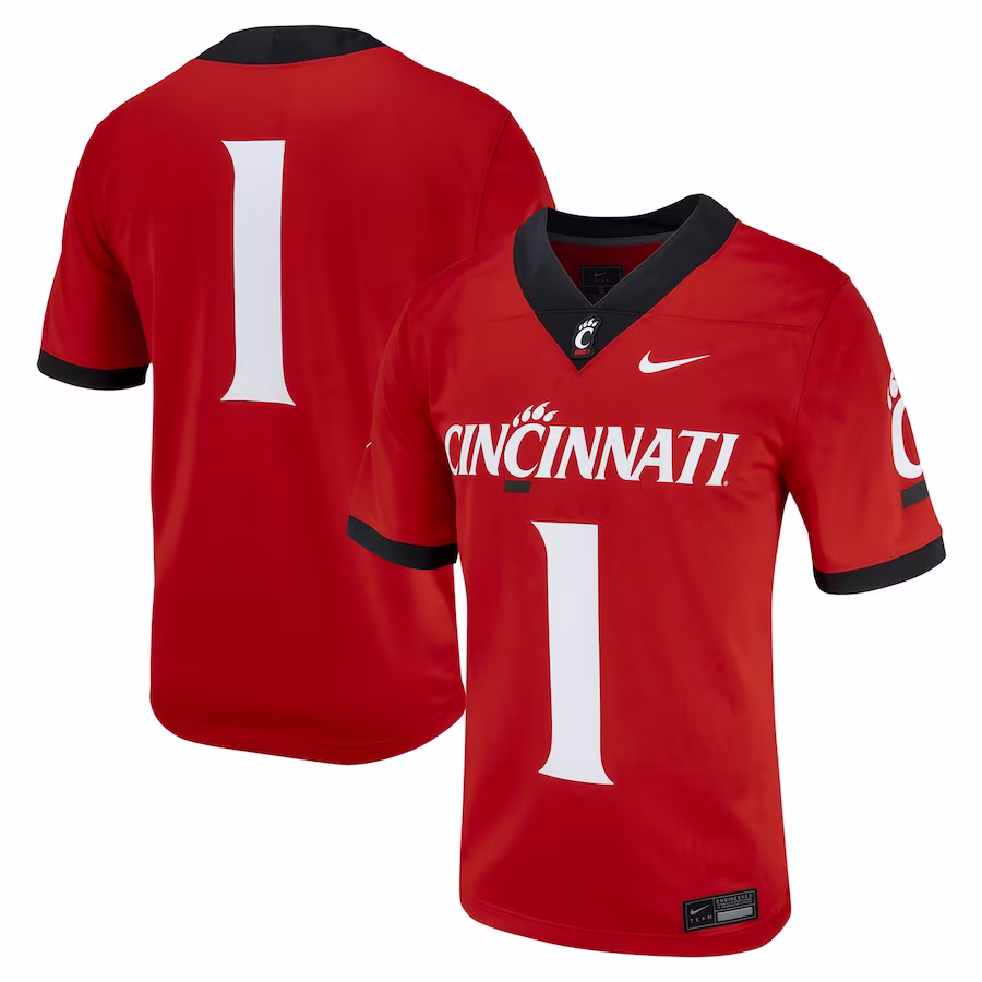 #1 Cincinnati Bearcats Nike Untouchable Football Jersey – Red - Jersey