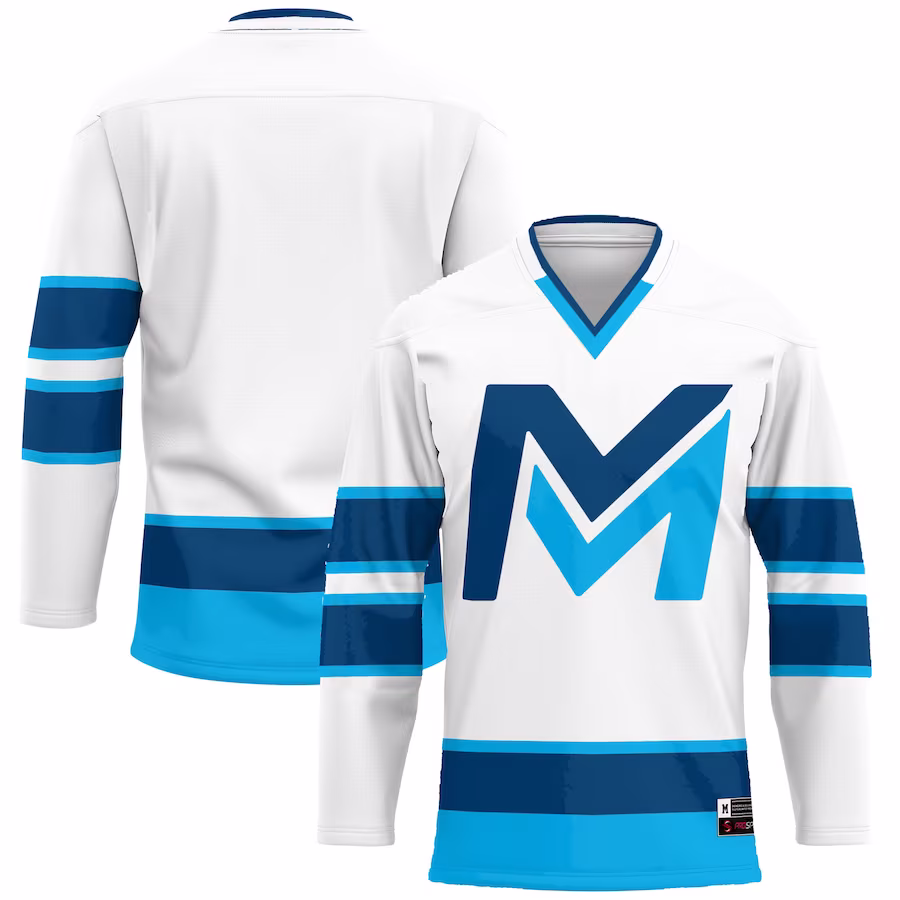 Mid Michigan College GameDay Greats Hockey Jersey - White - Jersey