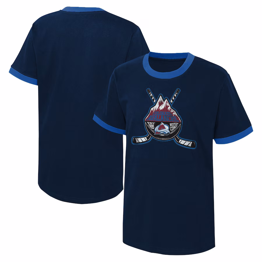 Youth Colorado Avalanche Navy Ice City T-Shirt - Jersey