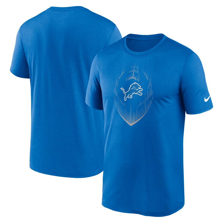 Men's Detroit Lions  Nike Royal Big & Tall Blitz Legend Icon T-Shirt - Jersey
