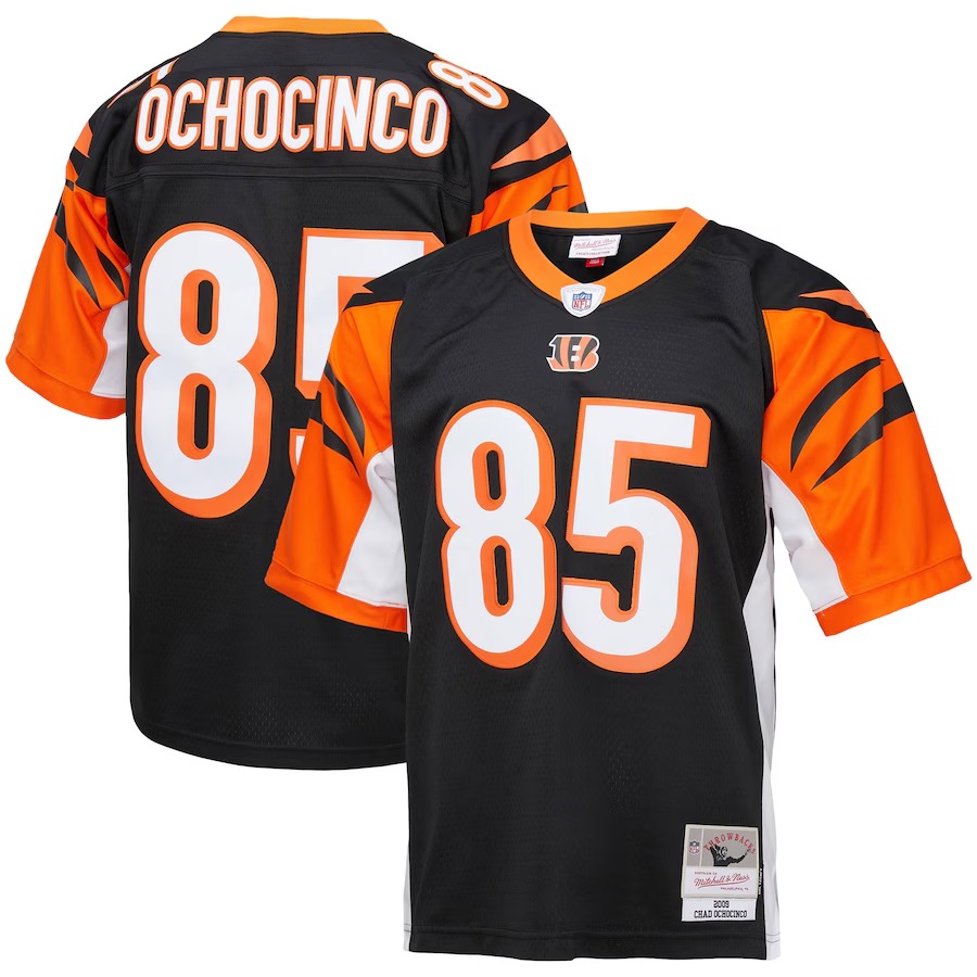 Men's Cincinnati Bengals Chad Ochocinco Mitchell & Ness Black Big & Tall 2009 Retired Player Replica Jersey - Jersey