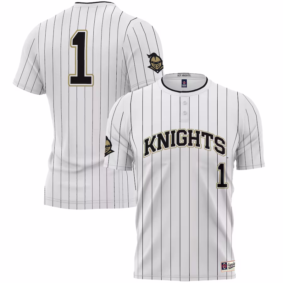 #1 UCF Knights GameDay Greats Youth Lightweight Softball Jersey - White - Jersey