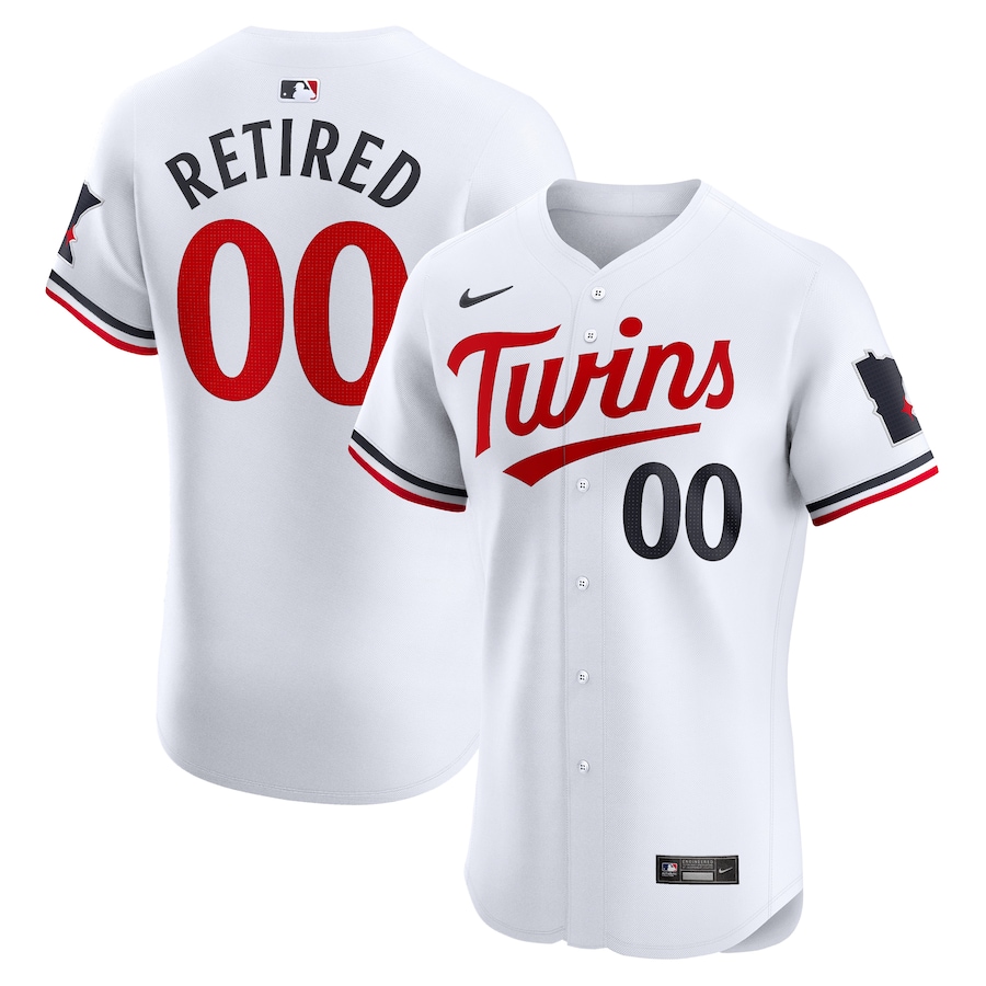 Men's Minnesota Twins Nike White Home Elite Pick-A-Player Retired Roster Jersey - Jersey