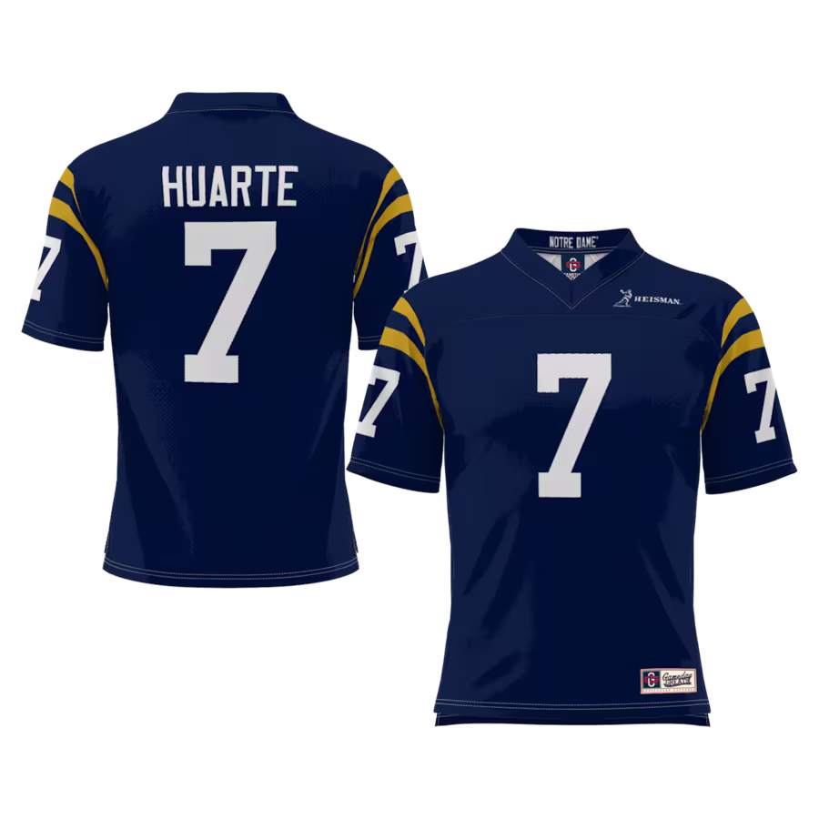John Huarte Notre Dame Fighting Irish GameDay Greats Youth Heisman Football Jersey - Navy - Jersey