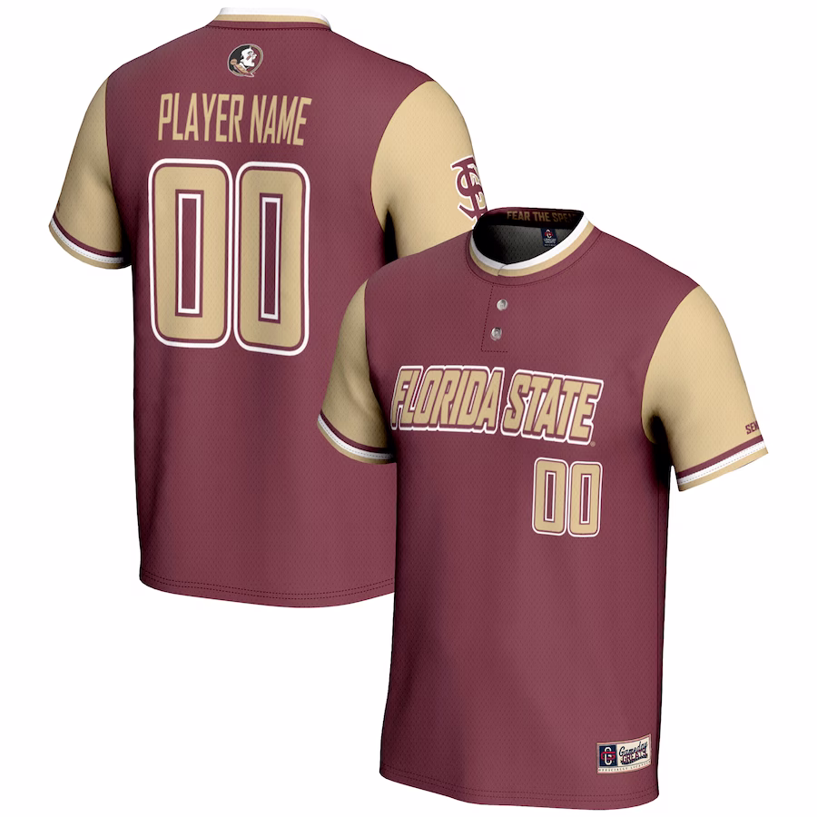 Florida State Seminoles GameDay Greats Youth  NIL Pick-A-Player Lightweight Softball Jersey – Garnet - Jersey